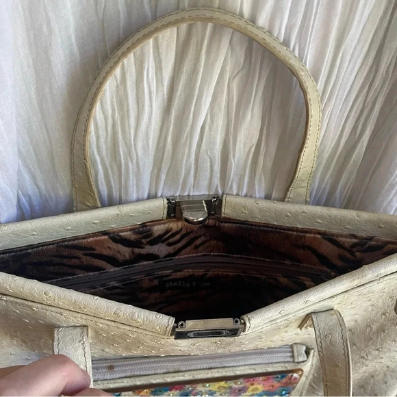 Stella Page Designer Limited Edition NYC Leather Handbag w/Persian Turquoise - Picture 7 of 16